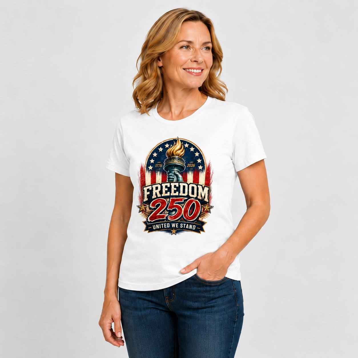 Freedom 250 — United We Stand Tee, front view